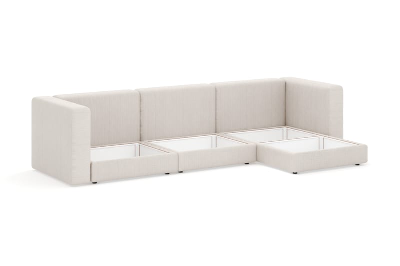 Hagblom 4-sits Divansoffa med Förvaring Vändbar - Beige - Möbler - Soffa - Divansoffor & schäslongsoffa