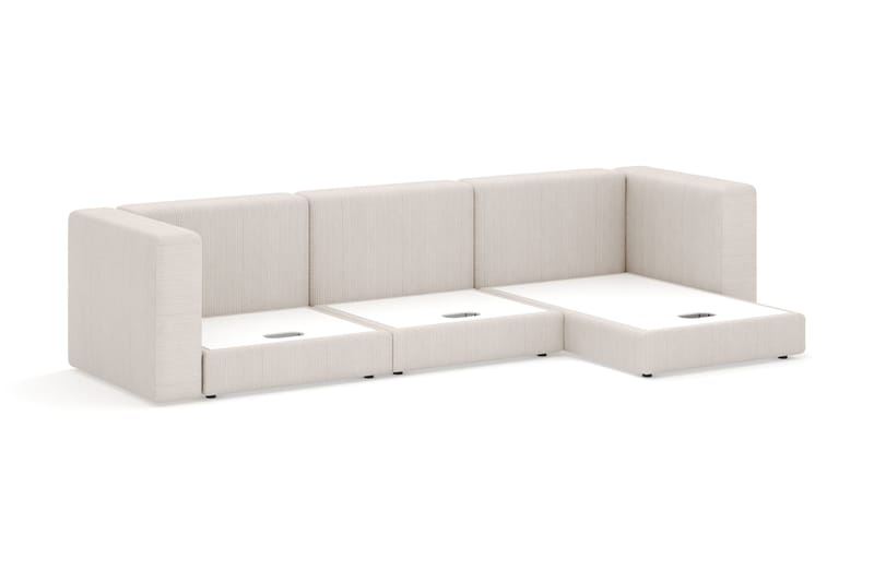 Hagblom 4-sits Divansoffa med Förvaring Vändbar - Beige - Möbler - Soffa - Divansoffor & schäslongsoffa