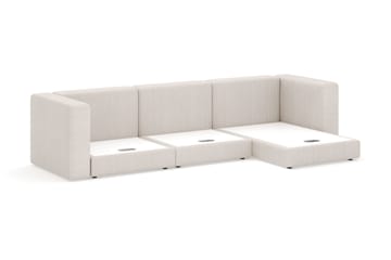 Hagblom 4-sits Divansoffa med Förvaring Vändbar - Beige - Möbler - Soffa - Divansoffor & schäslongsoffa