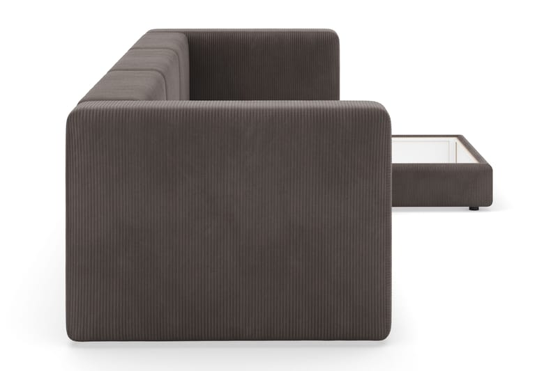 Hagblom 4-sits Divansoffa med Förvaring Vändbar - Brun - Möbler - Soffa - Divansoffor & schäslongsoffa