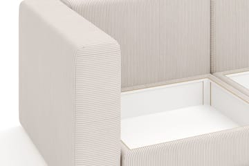 Hagblom 4-sits Vändbar Divansoffa 320 cm med Förvaring i Manchestertyg - Beige - Möbler - Soffa - Divansoffor & schäslongsoffa