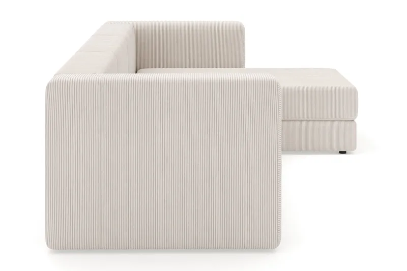 Hagblom 4-sits Vändbar Divansoffa 320 cm med Förvaring i Manchestertyg - Beige - Möbler - Soffa - Divansoffor & schäslongsoffa
