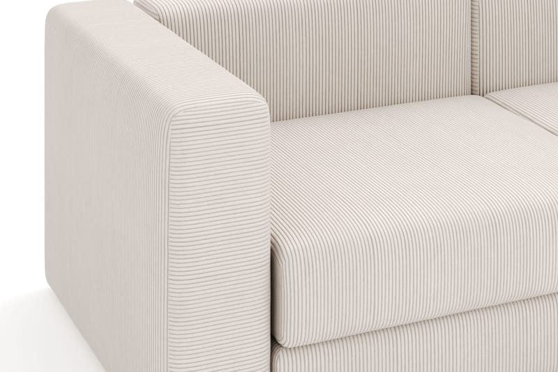 Hagblom 4-sits Vändbar Divansoffa 320 cm med Förvaring i Manchestertyg - Beige - Möbler - Soffa - Divansoffor & schäslongsoffa