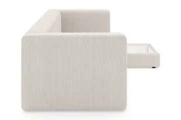 Hagblom 4-sits Vändbar Divansoffa 320 cm med Förvaring i Manchestertyg - Beige - Möbler - Soffa - Divansoffor & schäslongsoffa