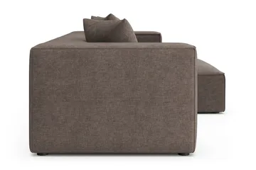 Havana 3-sits Låg Soffa med vändbar divan - Brun - Möbler - Soffa - Divansoffor & schäslongsoffa