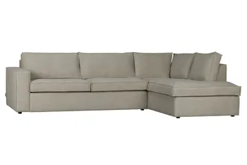 Hearness 3-Sits Soffa med Schäslong Höger - Beige - Möbler - Soffa - Divansoffor & schäslongsoffa - 3 sits soffa med divan