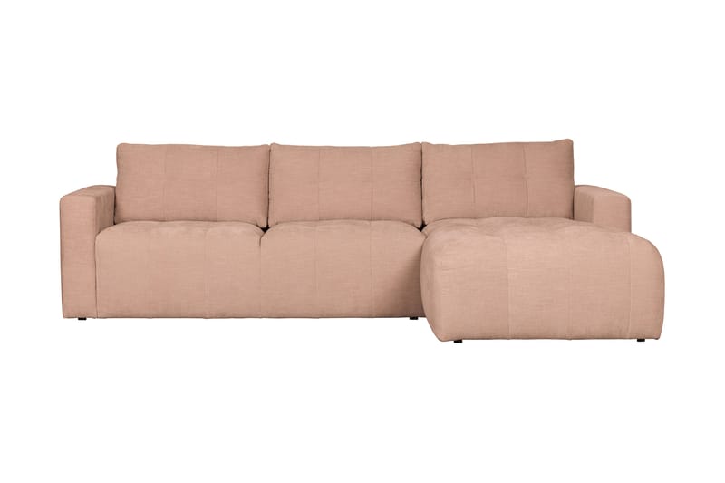 Hippylur 3-Sits Soffa Höger - Rosa - Möbler - Soffa - Divansoffor & schäslongsoffa