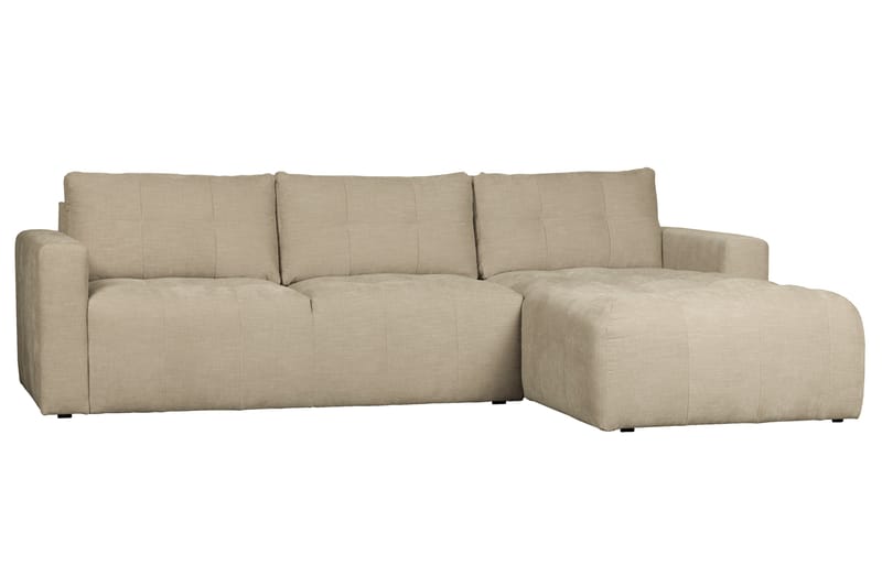 Hippylur 3-Sits Soffa Höger - Sand - Möbler - Soffa - Divansoffor & schäslongsoffa
