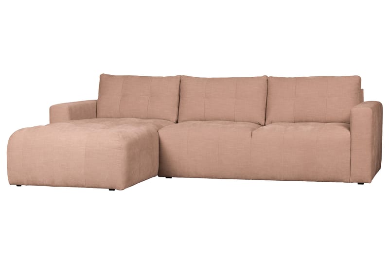 Hippylur 3-Sits Soffa Vänster - Rosa - Möbler - Soffa - Divansoffor & schäslongsoffa