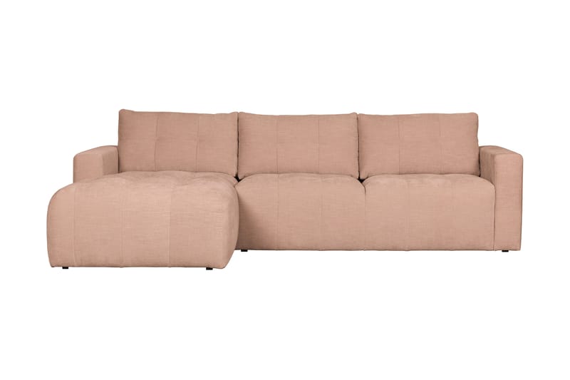 Hippylur 3-Sits Soffa Vänster - Rosa - Möbler - Soffa - Divansoffor & schäslongsoffa