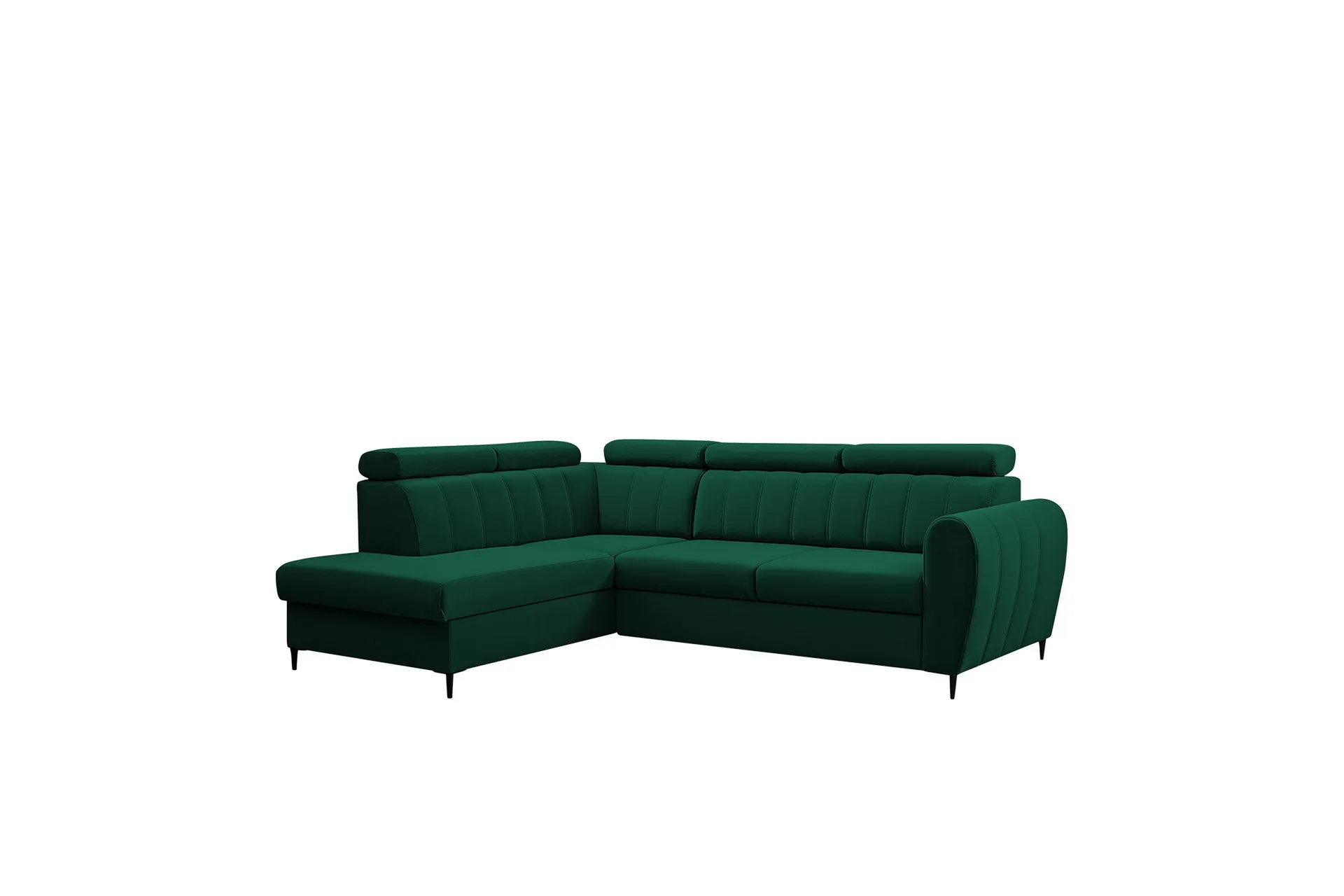Hoffman Soffa med Schäslong 3-sits Grön - Möbler - Trademax