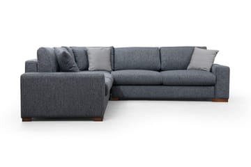 Huelva 4-sits L-formad Hörnsoffa med Breda Armstöd i Tyg - Grå - Möbler - Soffa - Hörnsoffa