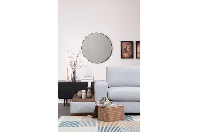 Huelva 5-sits Högervänd L-formad Divansoffa 308 cm med Schäslong i Tyg - Grå - Möbler - Soffa - Divansoffor & schäslongsoffa