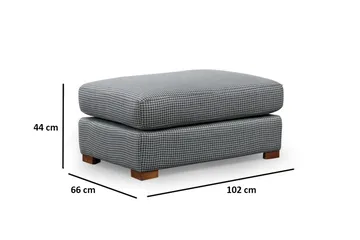 Huelva 5-sits Högervänd L-formad Divansoffa 308 cm med Schäslong i Tyg - Grå - Möbler - Soffa - Divansoffor & schäslongsoffa