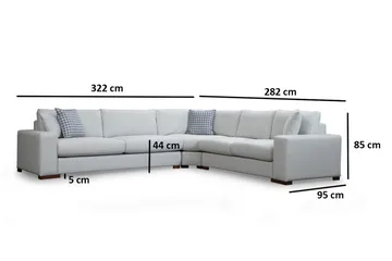 Huelva Divansoffa - Beige - Möbler - Soffa - Hörnsoffa