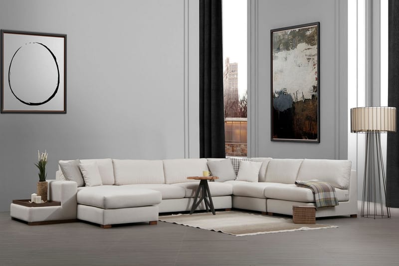 Huelva Divansoffa - Beige - Möbler - Soffa - Divansoffor & schäslongsoffa