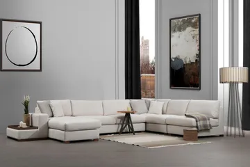 Huelva Divansoffa - Beige - Möbler - Soffa - Hörnsoffa - Hörnsoffa med divan