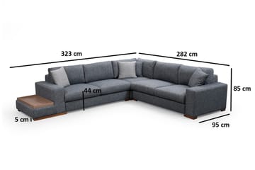 Huelva Divansoffa - Grå - Möbler - Soffa - Hörnsoffa