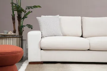 Huelva Högervänd L-formad Divansoffa med Schäslong 270 cm i Tyg - Benvit - Möbler - Soffa - Divansoffor & schäslongsoffa