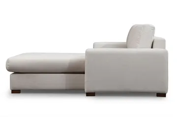 Huelva Högervänd L-formad Divansoffa med Schäslong 270 cm i Tyg - Benvit - Möbler - Soffa - Divansoffor & schäslongsoffa