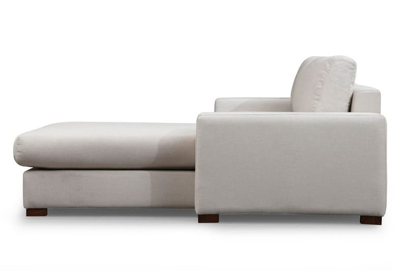 Huelva Högervänd L-formad Divansoffa med Schäslong 270 cm i Tyg - Benvit - Möbler - Soffa - Divansoffor & schäslongsoffa