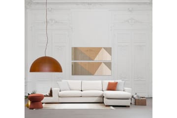 Huelva Högervänd L-formad Divansoffa med Schäslong 312 cm i Tyg - Beige - Möbler - Soffa - Divansoffor & schäslongsoffa