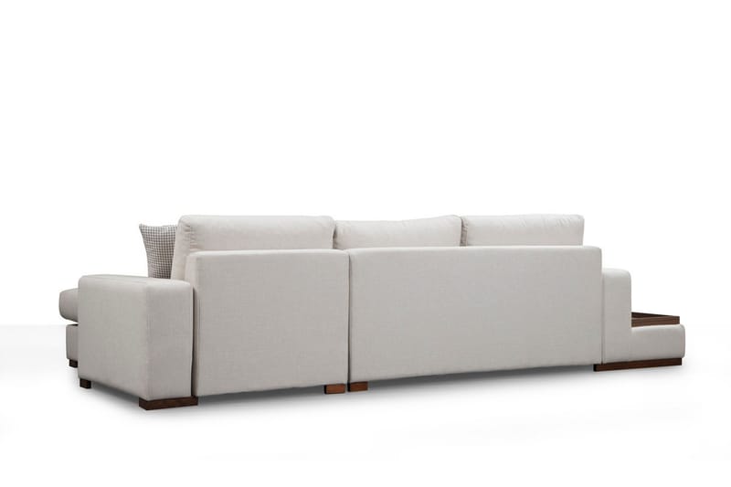 Huelva Högervänd L-formad Divansoffa med Schäslong 312 cm i Tyg - Beige - Möbler - Soffa - Divansoffor & schäslongsoffa