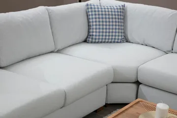 Huelva Högervänd L-formad Hörnsoffa 322 cm i Tyg med Breda Armstöd - Beige - Möbler - Soffa - Hörnsoffa