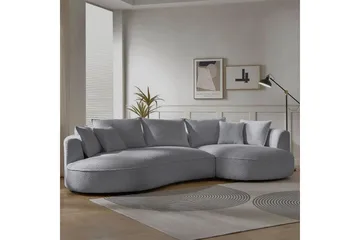 Hungirr Soffa med Divan 4-sits - Grå - Möbler - Soffa - 4 sits soffa