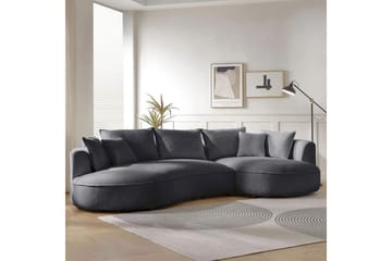 Hungirr Soffa med Divan 4-sits - Mörkgrå - Möbler - Soffa - 4 sits soffa