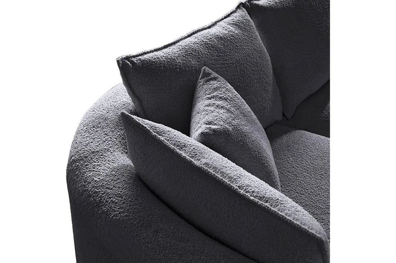 Hungirr Soffa med Divan 4-sits - Mörkgrå - Möbler - Soffa - Divansoffor & schäslongsoffa