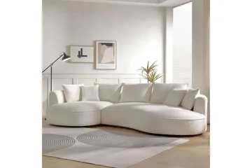 Hungirr Soffa med Divan 4-sits - Vit - Möbler - Soffa - 4 sits soffa