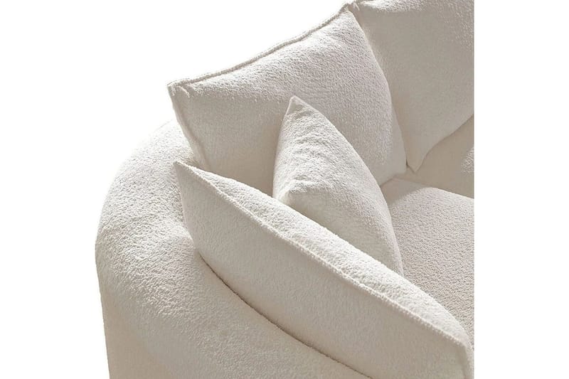 Hungirr Soffa med Divan 4-sits - Vit - Möbler - Soffa - Divansoffor & schäslongsoffa