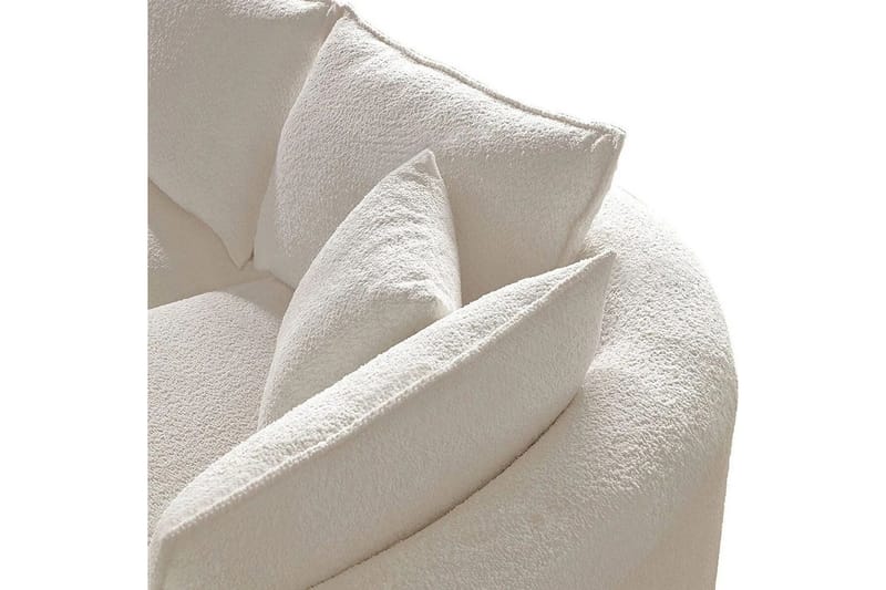 Hungirr Soffa med Divan 4-sits - Vit - Möbler - Soffa - Divansoffor & schäslongsoffa