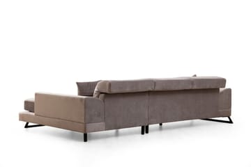 Jaraad Divansoffa 3-sits - Grå - Möbler - Soffa - Divansoffor & schäslongsoffa - 3 sits soffa med divan