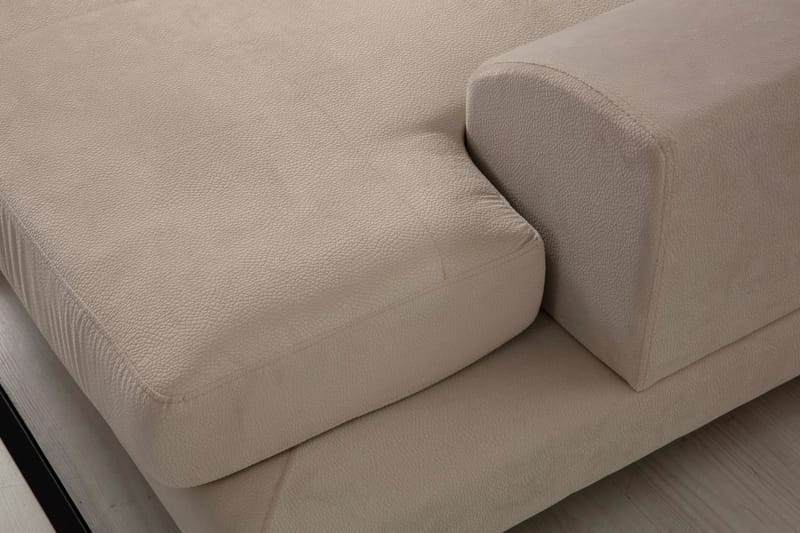 Jaraad Divansoffa Höger - Beige/Svart - Divansoffor & schäslongsoffa - 4 sits soffa med divan