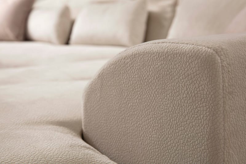 Jaraad Divansoffa Höger - Beige/Svart - Möbler - Soffa - Divansoffor & schäslongsoffa