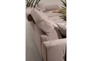 Jaraad Divansoffa Höger - Beige/Svart - Möbler - Soffa - Divansoffor & schäslongsoffa