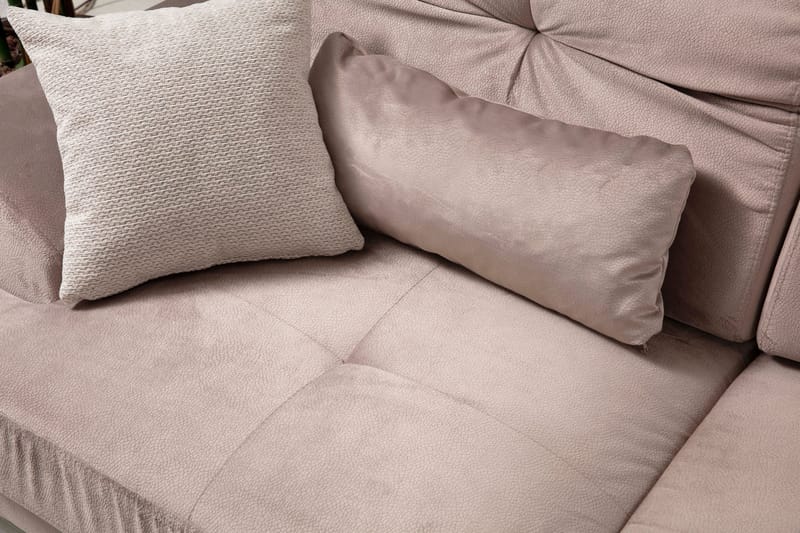 Jaraad Divansoffa Vänster - Beige/Svart - Möbler - Soffa - Divansoffor & schäslongsoffa