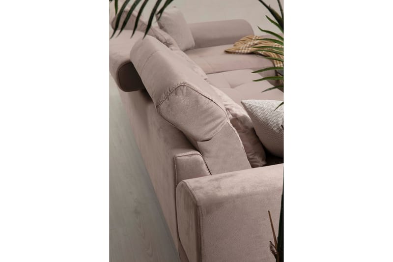 Jaraad Divansoffa Vänster - Beige/Svart - Möbler - Soffa - Divansoffor & schäslongsoffa