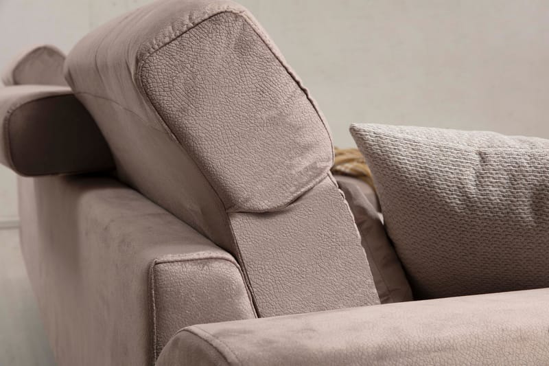 Jaraad Divansoffa Vänster - Beige/Svart - Möbler - Soffa - Divansoffor & schäslongsoffa