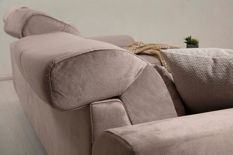 Jaraad Divansoffa Vänster - Beige/Svart - Möbler - Soffa - Divansoffor & schäslongsoffa