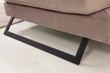 Jaraad Divansoffa Vänster - Beige/Svart - Möbler - Soffa - Divansoffor & schäslongsoffa