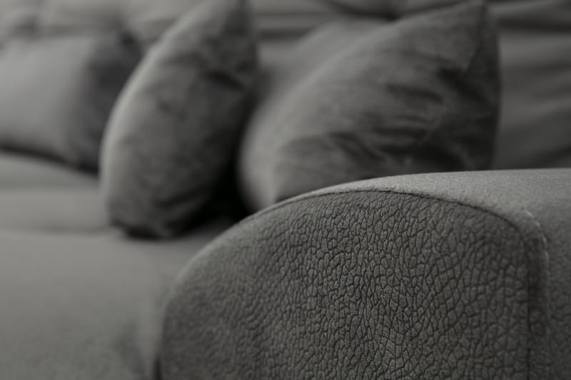 Jaraad Hörnsoffa med Divan Höger - Svart - Möbler - Soffa - Divansoffor & schäslongsoffa