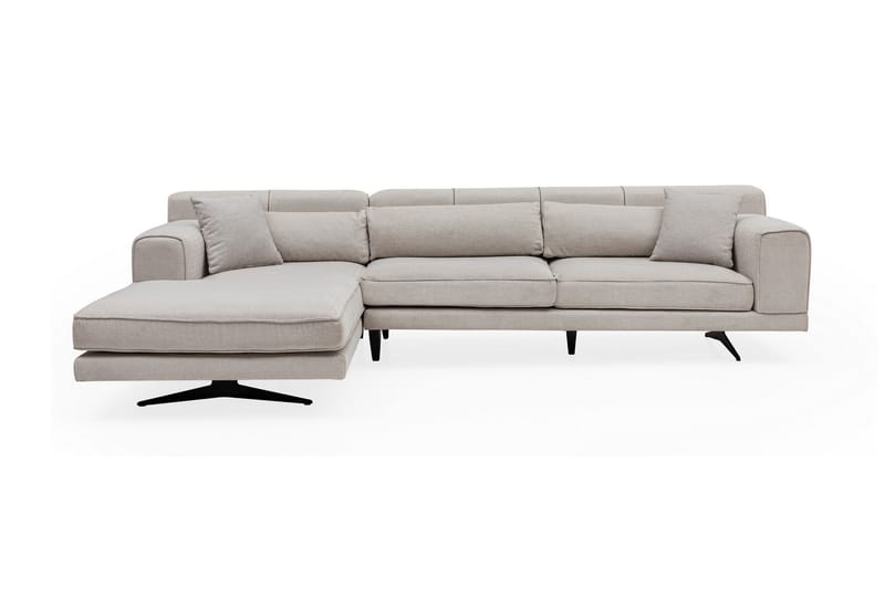 Jivago Divansoffa Vänster - Beige/Svart - Möbler - Soffa - Divansoffor & schäslongsoffa