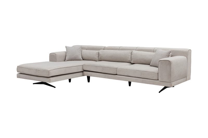 Jivago Divansoffa Vänster - Beige/Svart - Möbler - Soffa - Divansoffor & schäslongsoffa