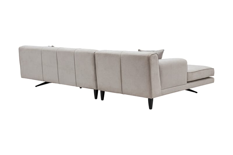 Jivago Divansoffa Vänster - Beige/Svart - Möbler - Soffa - Divansoffor & schäslongsoffa