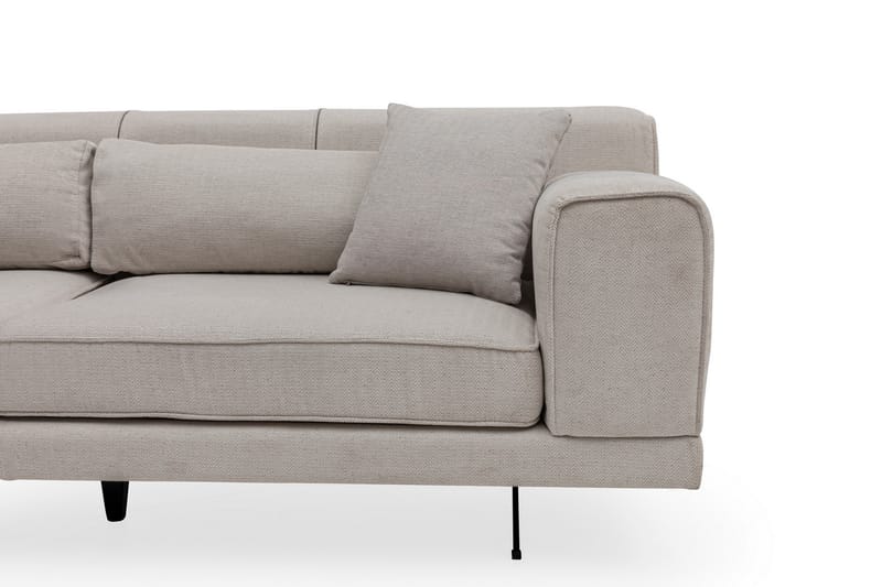 Jivago Divansoffa Vänster - Beige/Svart - Möbler - Soffa - Divansoffor & schäslongsoffa