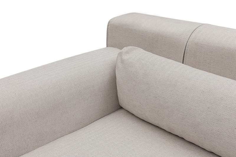 Jivago Divansoffa Vänster - Beige/Svart - Möbler - Soffa - Divansoffor & schäslongsoffa