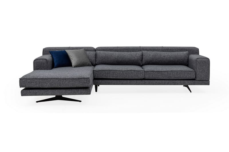 Jivago Divansoffa Vänster - Grå/Svart - Möbler - Soffa - Divansoffor & schäslongsoffa